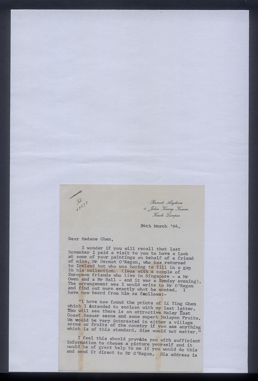 Letter from Dr. John Newton to Georgette Chen, with a booklet, 24 March 1964 (Page 1 of 5)