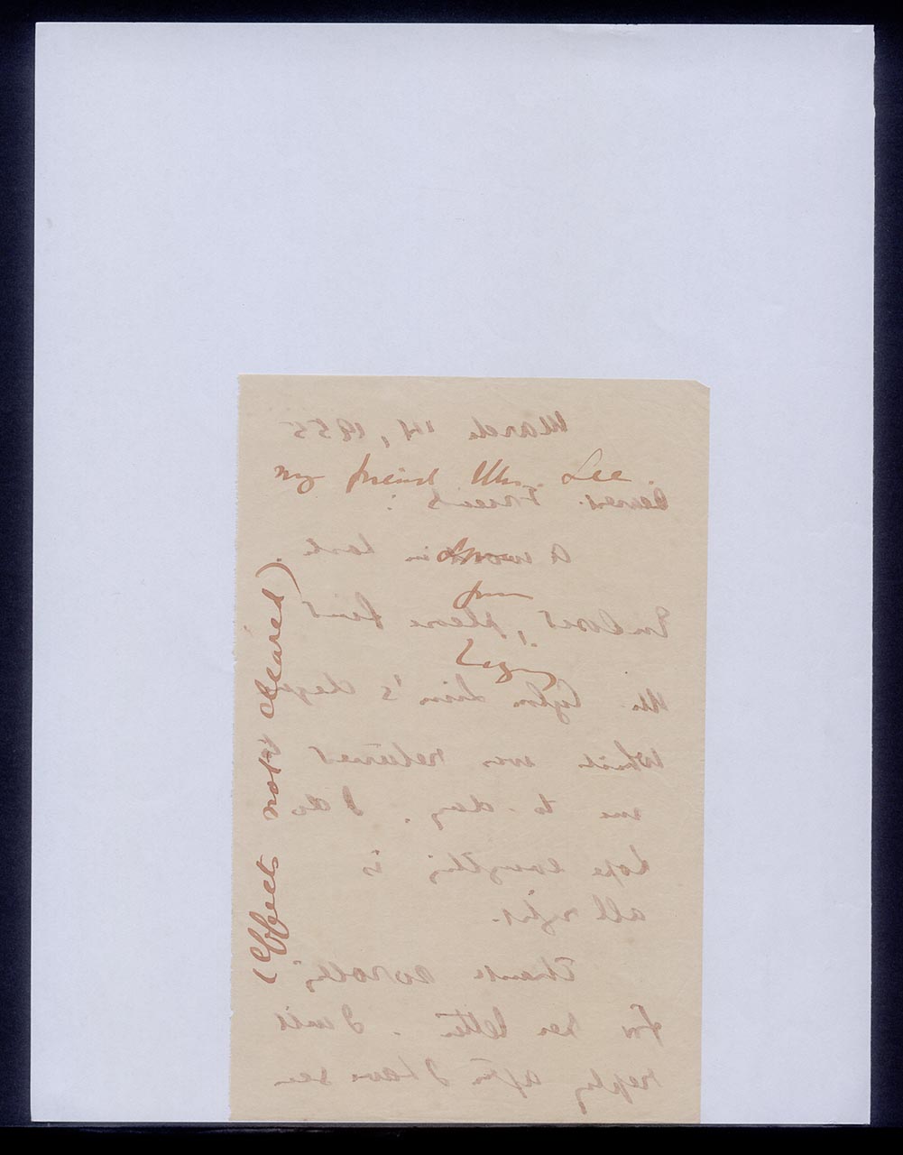 Letter from Georgette Chen to Pauline Chen, 14 March 1955 (Page 2 of 2)