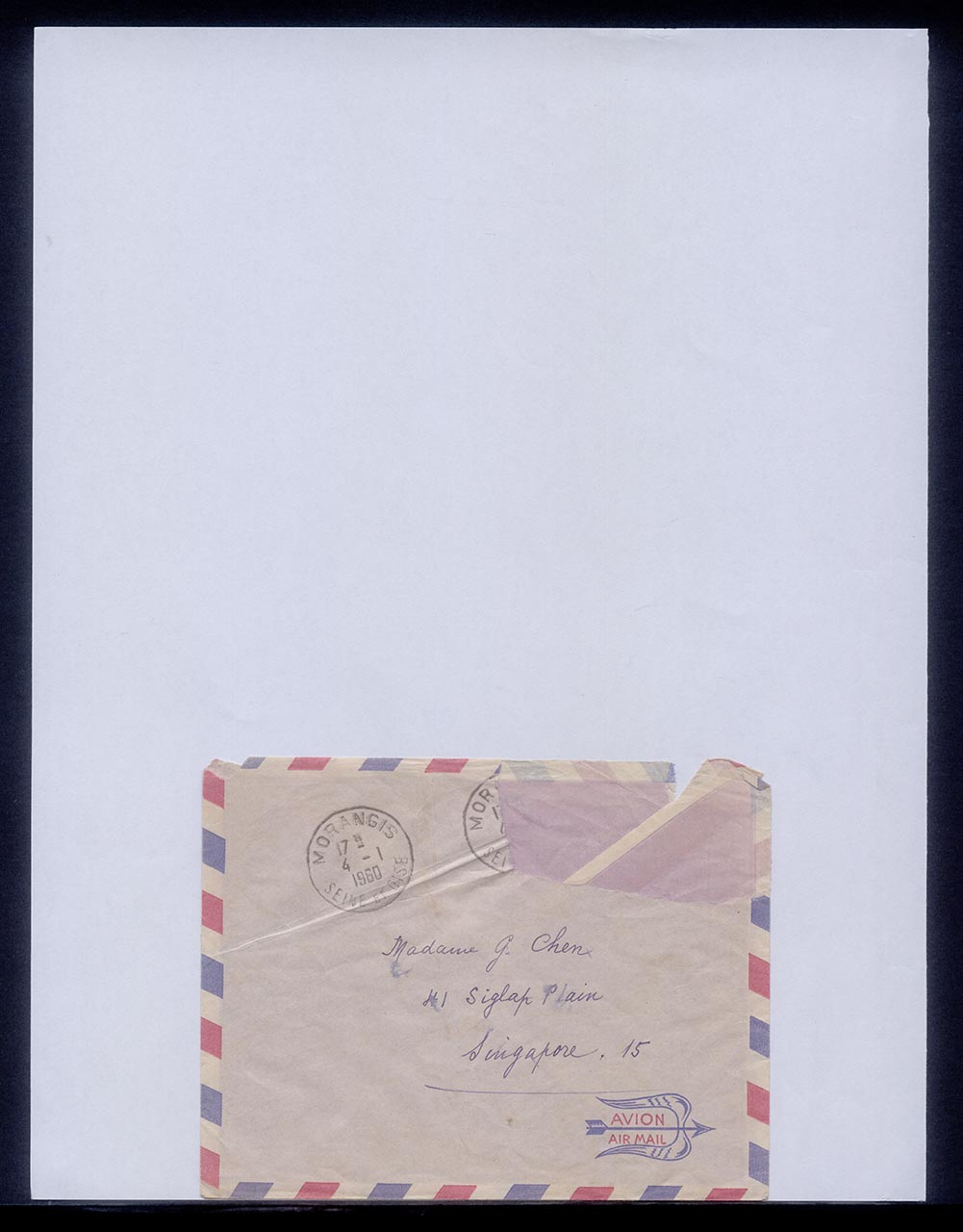Letter from Chang Yi Ming to Georgette Chen, 20 March 1955 (Page 2 of 3)