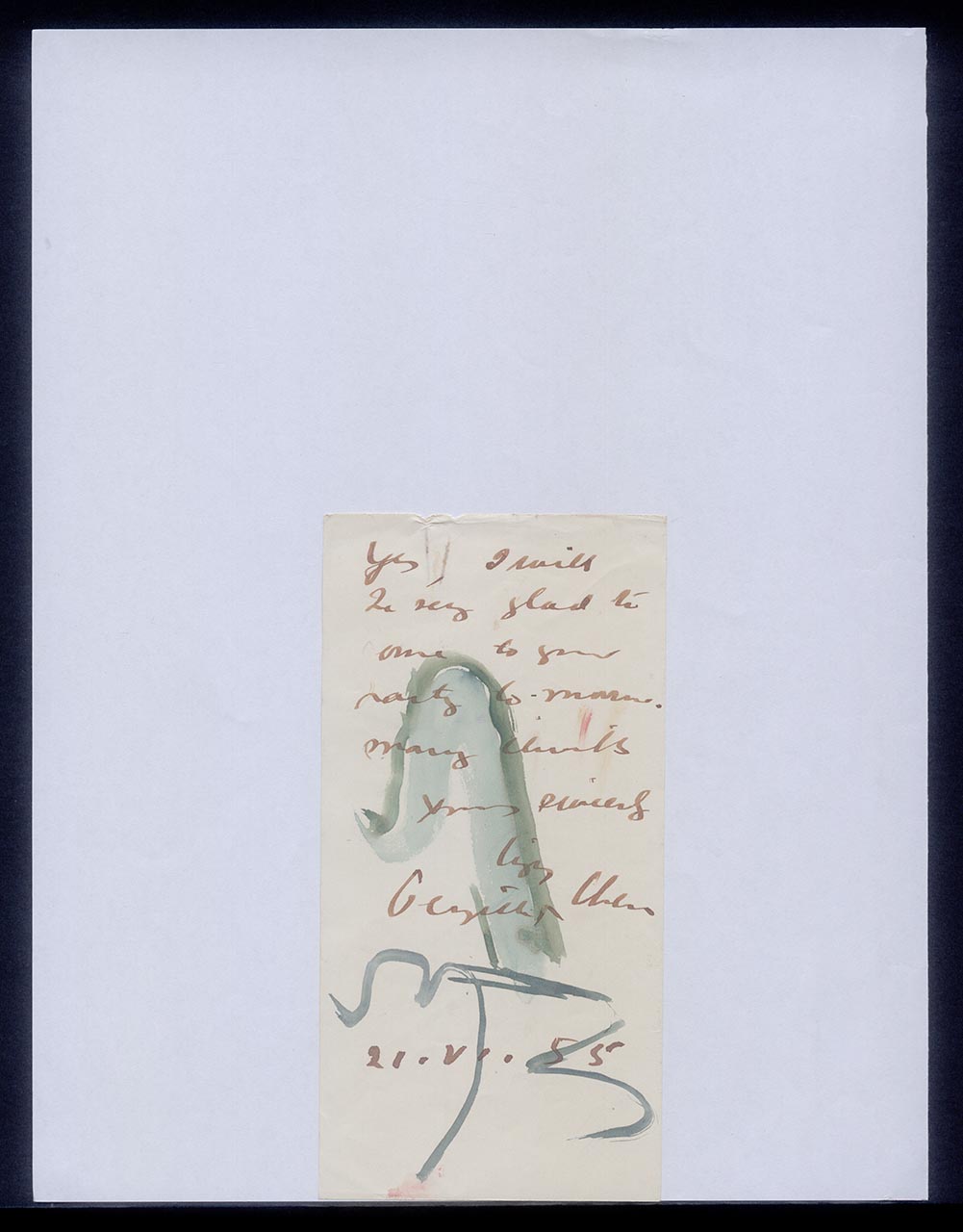 Letter from Georgette Chen, 21 June 1955