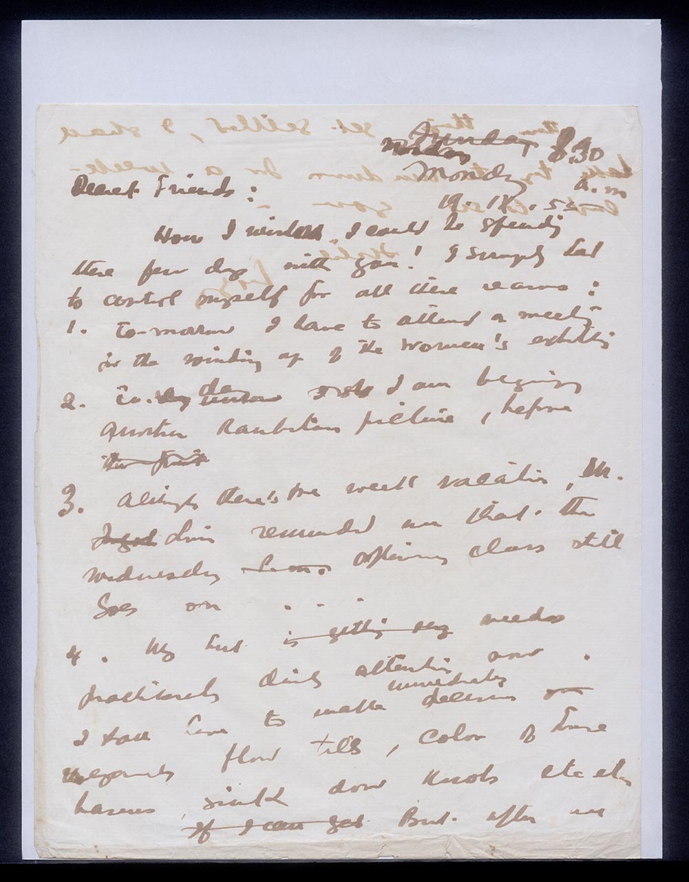 Letter from Georgette Chen to Pauline Chen, 19 September 1955 (Page 1 of 2)