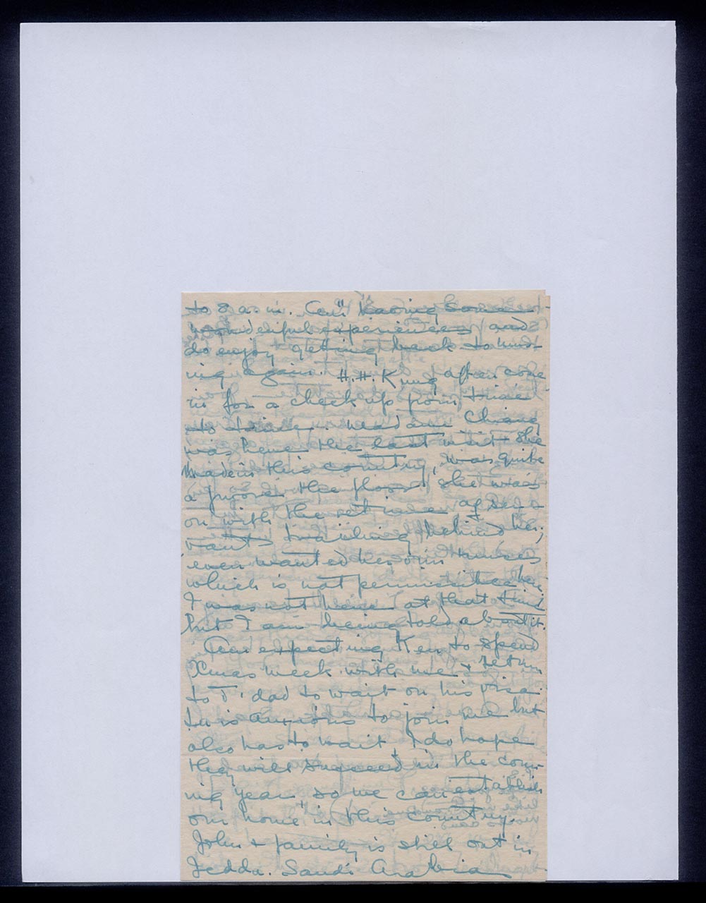 Letter from Dorothy Lee to Georgette Chen, 8 December 1955 (Page 3 of 4)