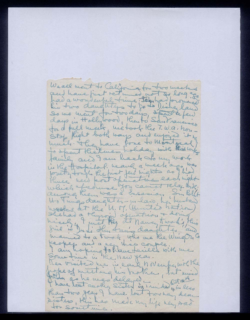 Letter from Dorothy Lee to Georgette Chen, 23 December 1956 (Page 4 of 5)