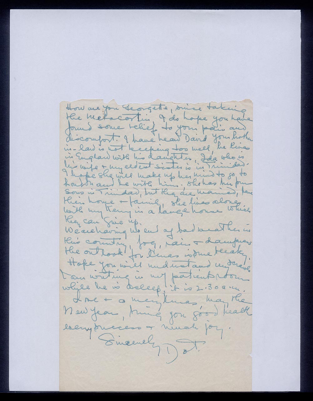 Letter from Dorothy Lee to Georgette Chen, 23 December 1956 (Page 5 of 5)