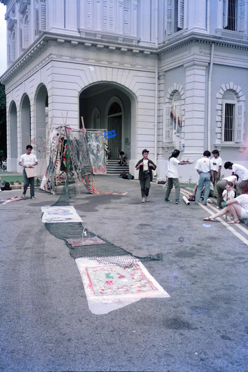 Photographic documentation of "Operation Evolutionary Sculpture" by the Art Commandos