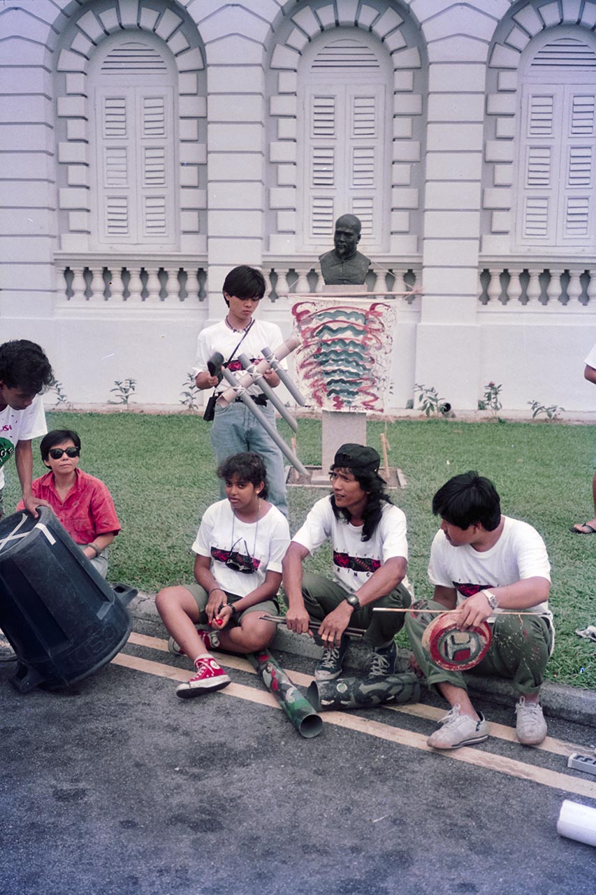 Photographic documentation of "Operation Evolutionary Sculpture" by the Art Commandos