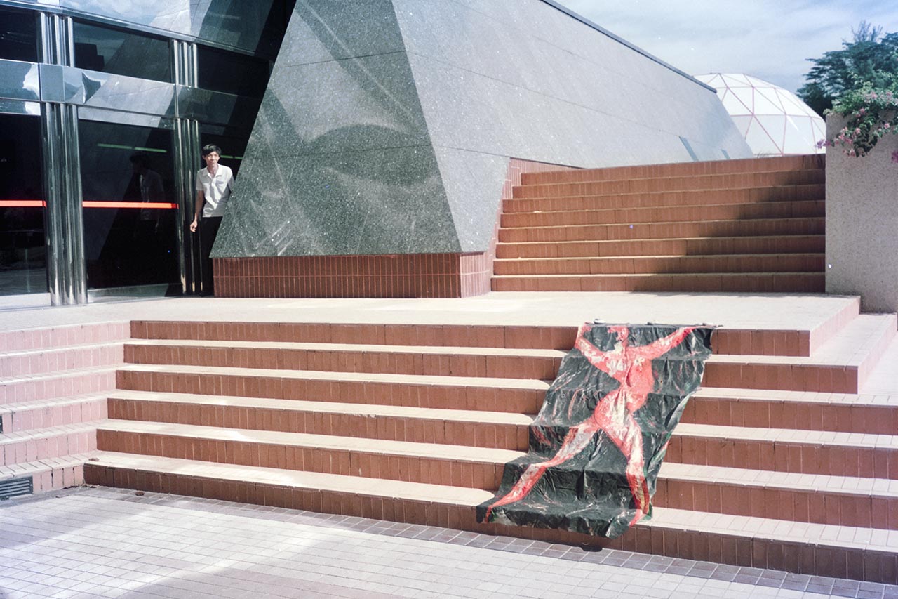 Photographic documentation of "Operation Evolutionary Sculpture" by the Art Commandos
