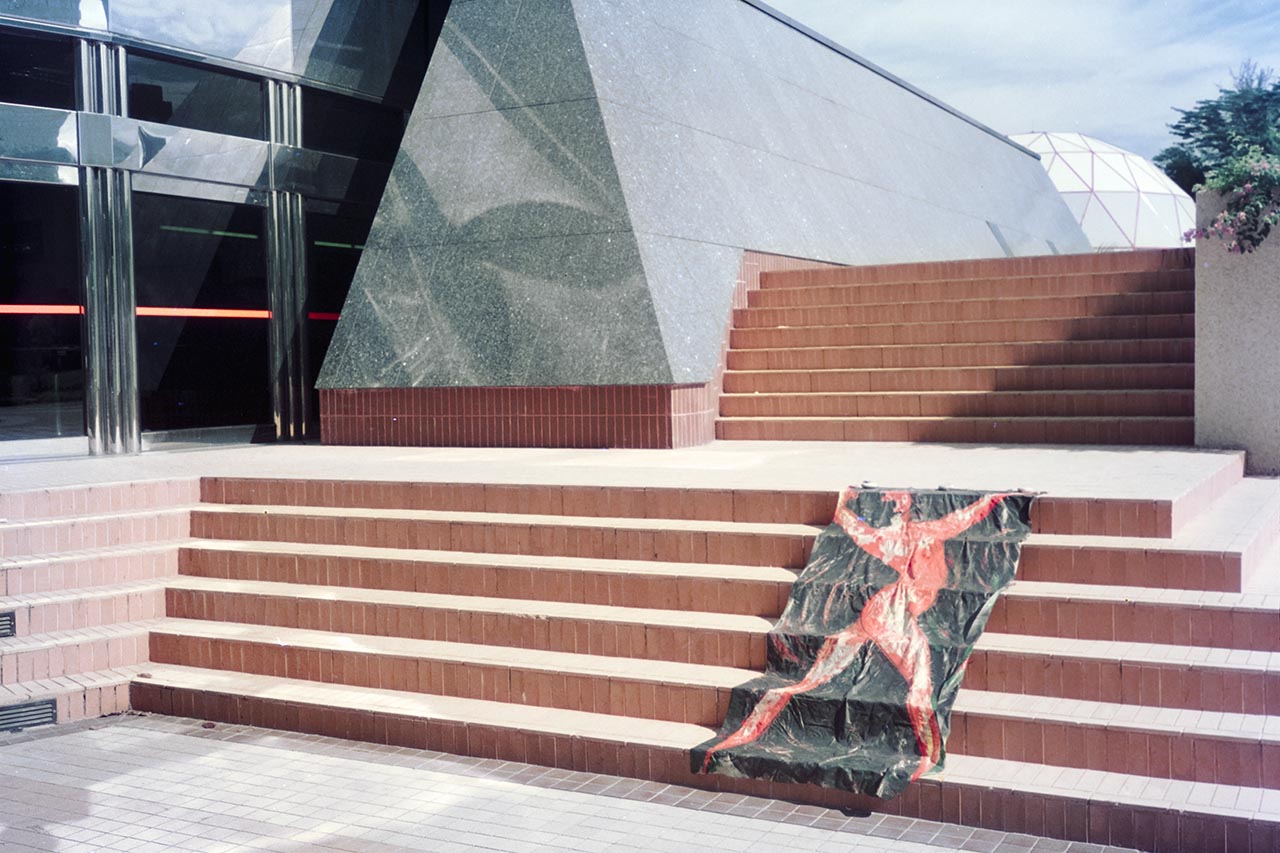 Photographic documentation of "Operation Evolutionary Sculpture" by the Art Commandos