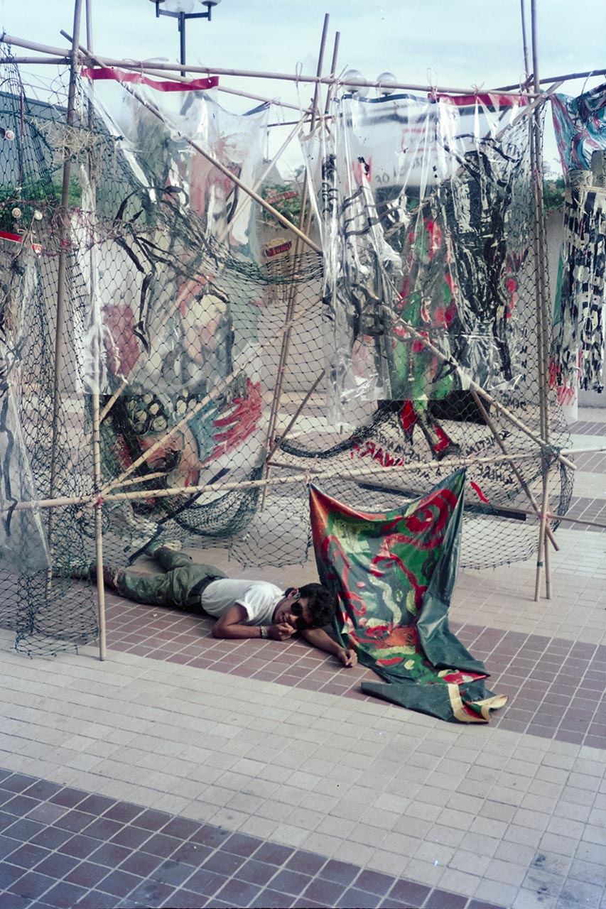 Photographic documentation of "Operation Evolutionary Sculpture" by the Art Commandos