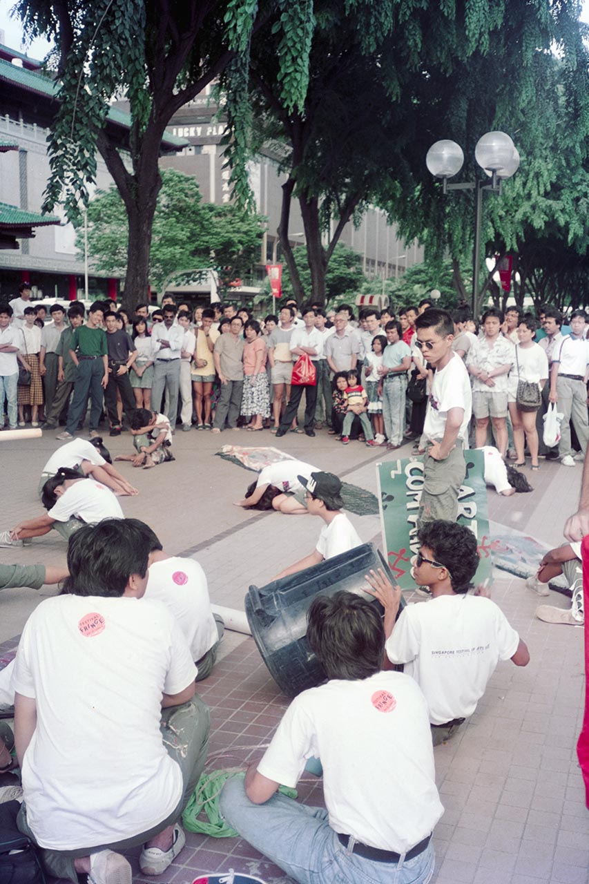 Photographic documentation of "Operation Evolutionary Sculpture" by the Art Commandos