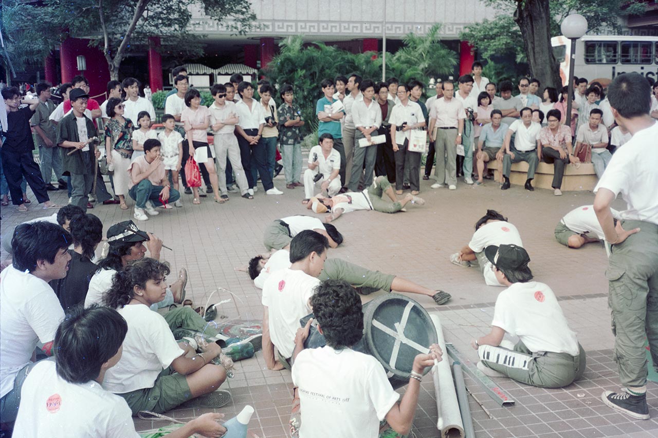 Photographic documentation of "Operation Evolutionary Sculpture" by the Art Commandos