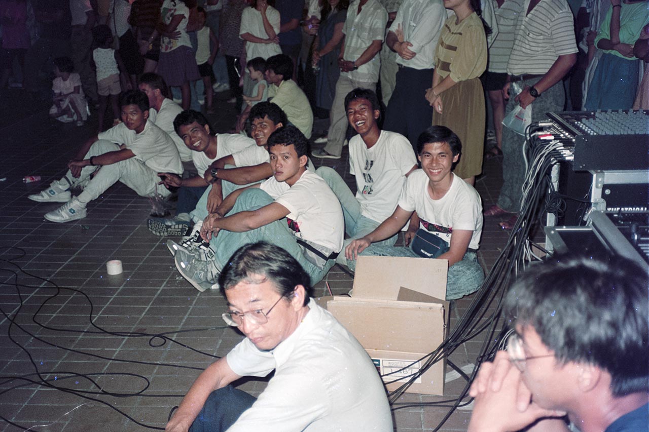 Photographic documentation of Echo City's performance at Ang Mo Kio Town Centre