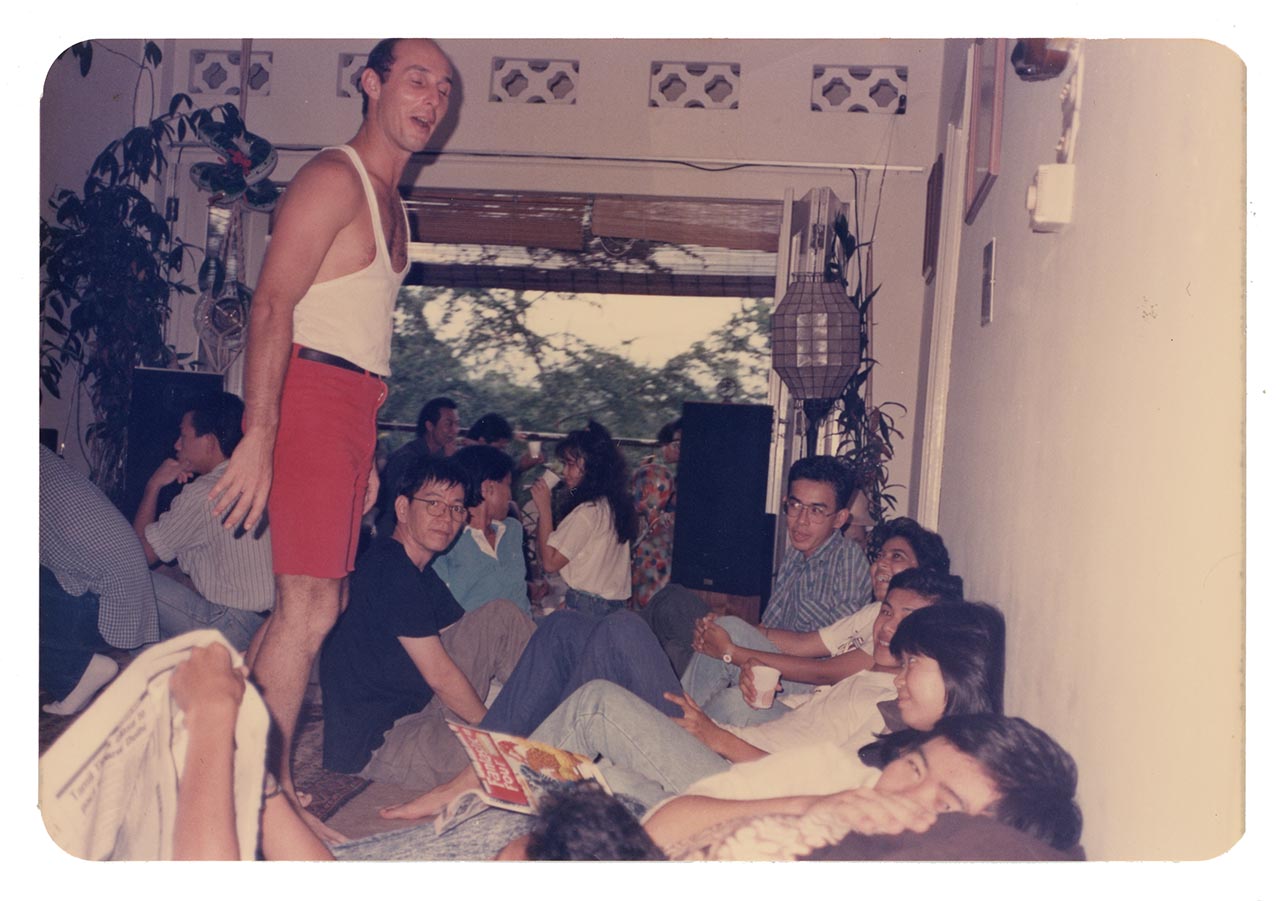 Photographic documentation of the post-event gathering for Art Commandos