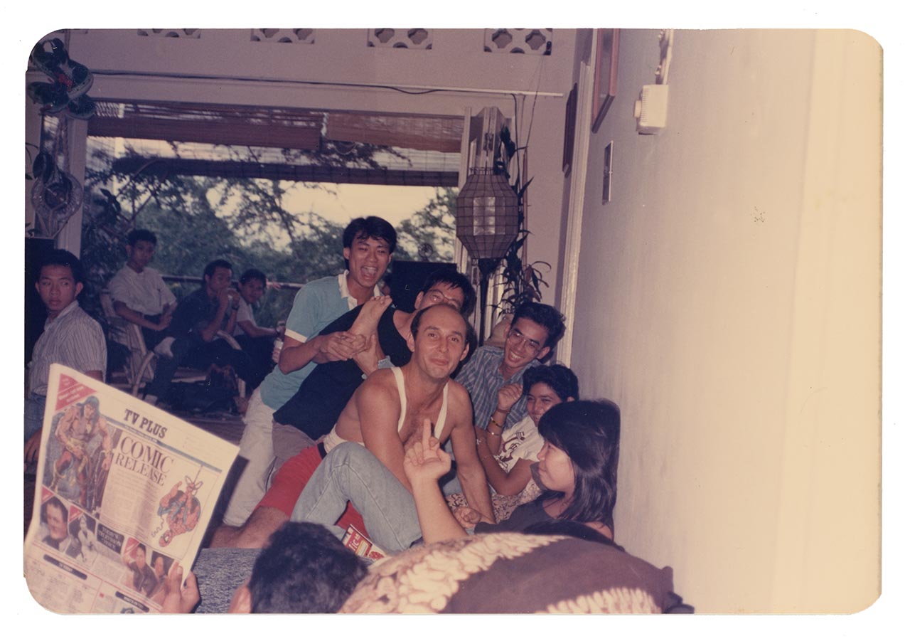 Photographic documentation of the post-event gathering for Art Commandos