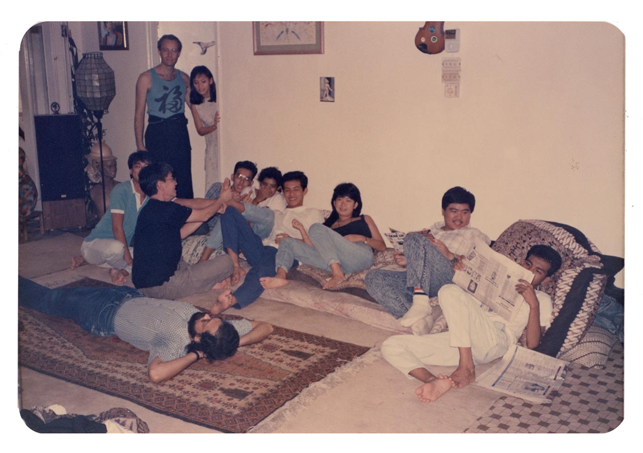 Photographic documentation of the post-event gathering for Art Commandos