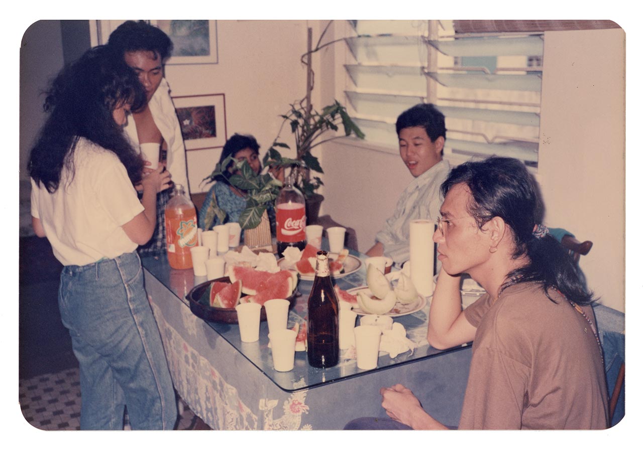 Photographic documentation of the post-event gathering for Art Commandos