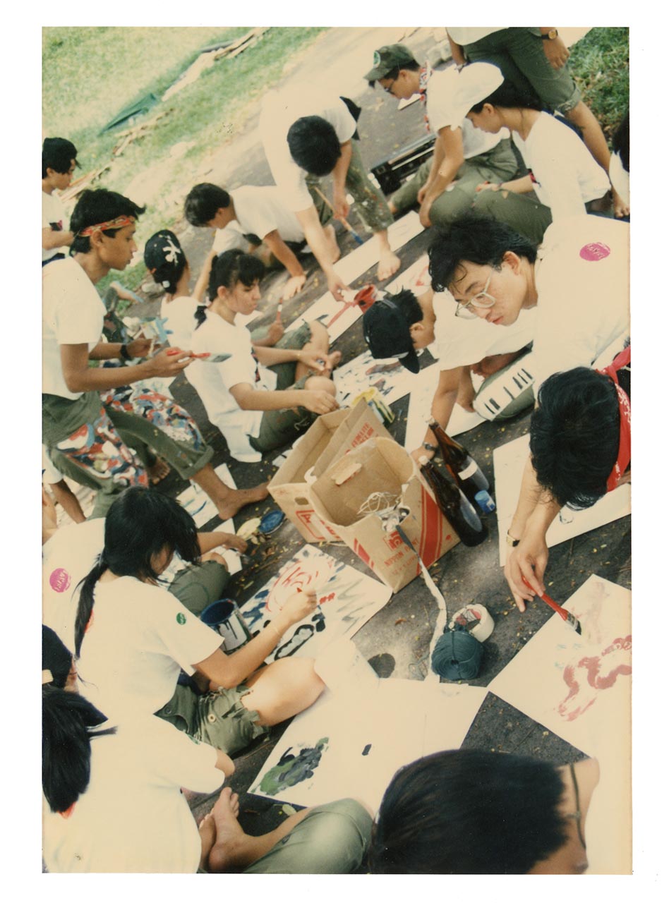 Photographic documentation of the art camp organised as part of Art Commandos
