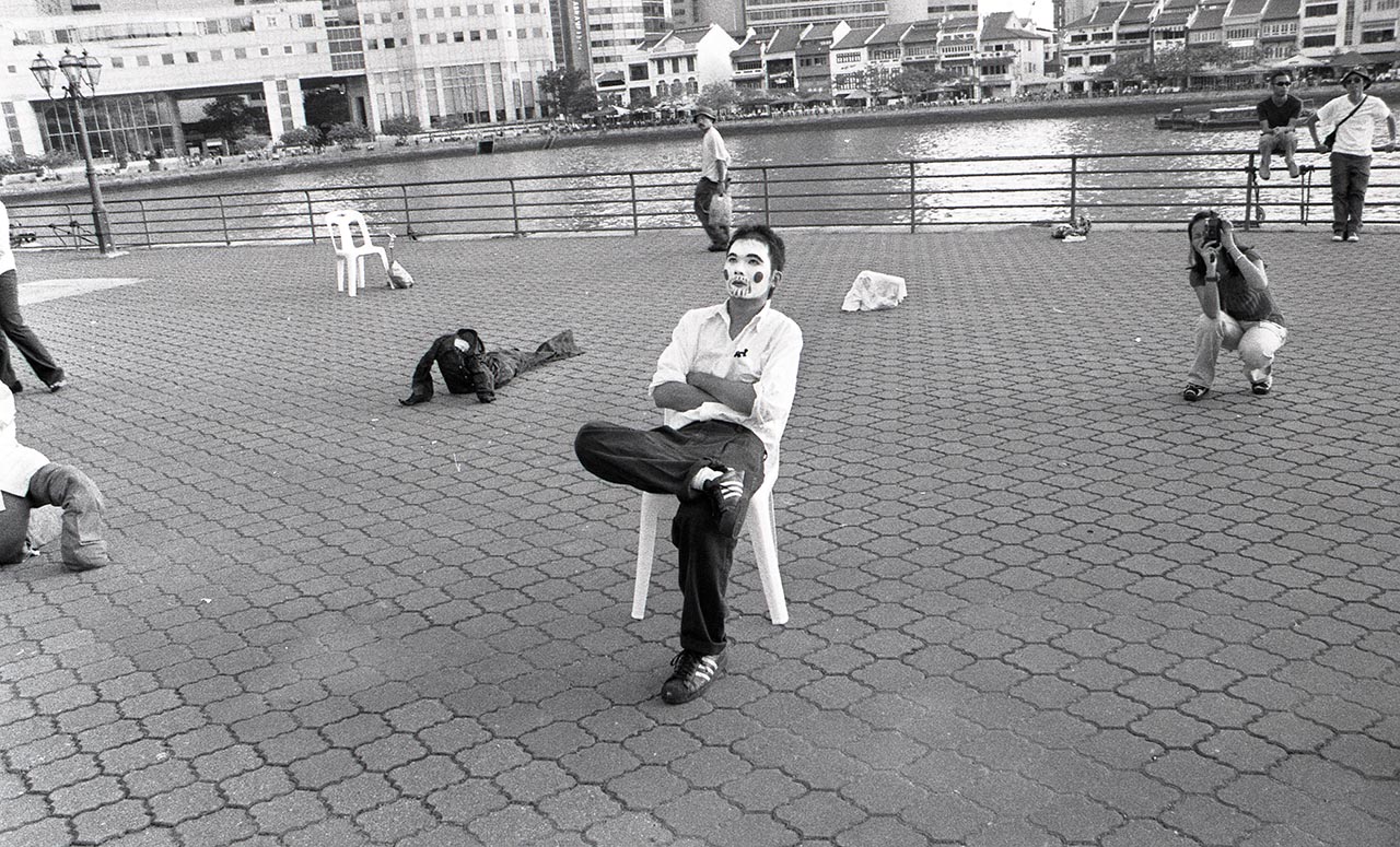 Photographic documentation of Artists Investigating Monuments