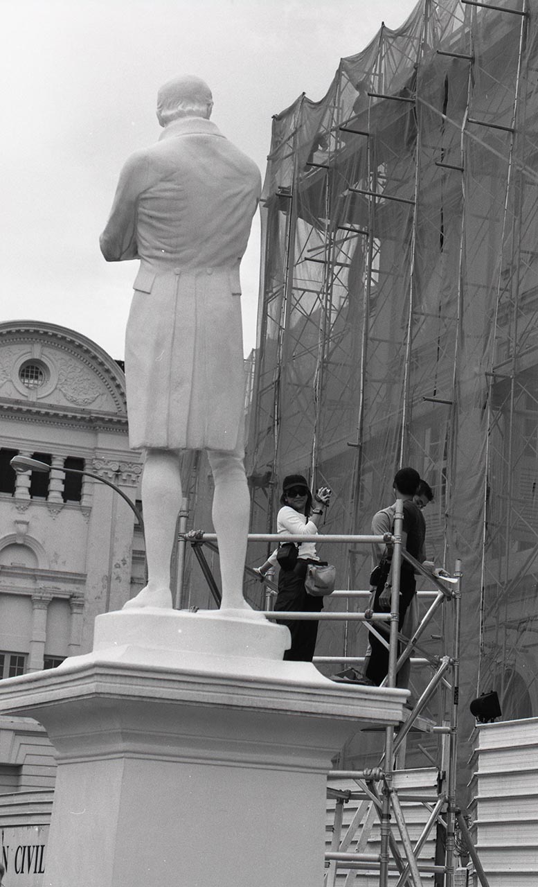 Photographic documentation of Artists Investigating Monuments