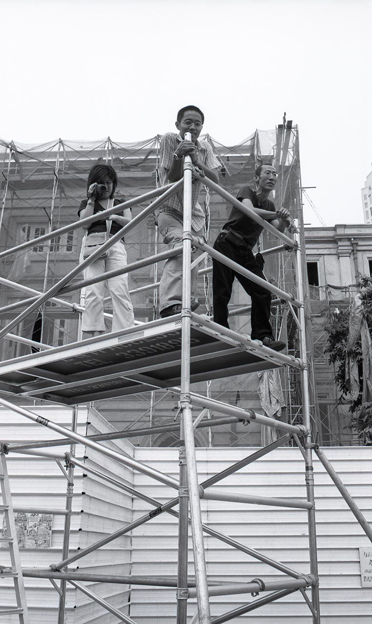 Photographic documentation of Artists Investigating Monuments