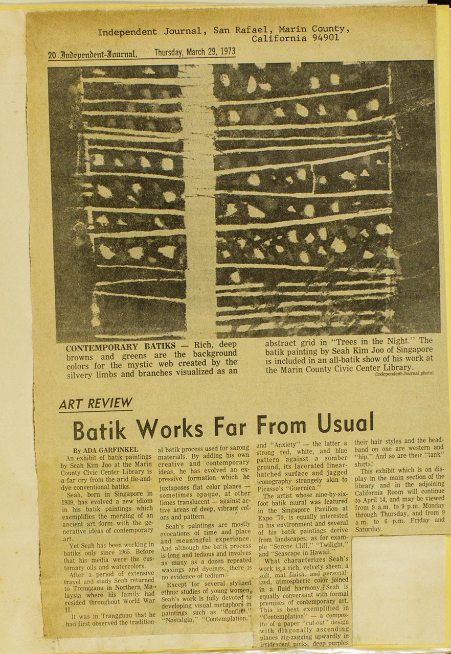 Batik works far from usual