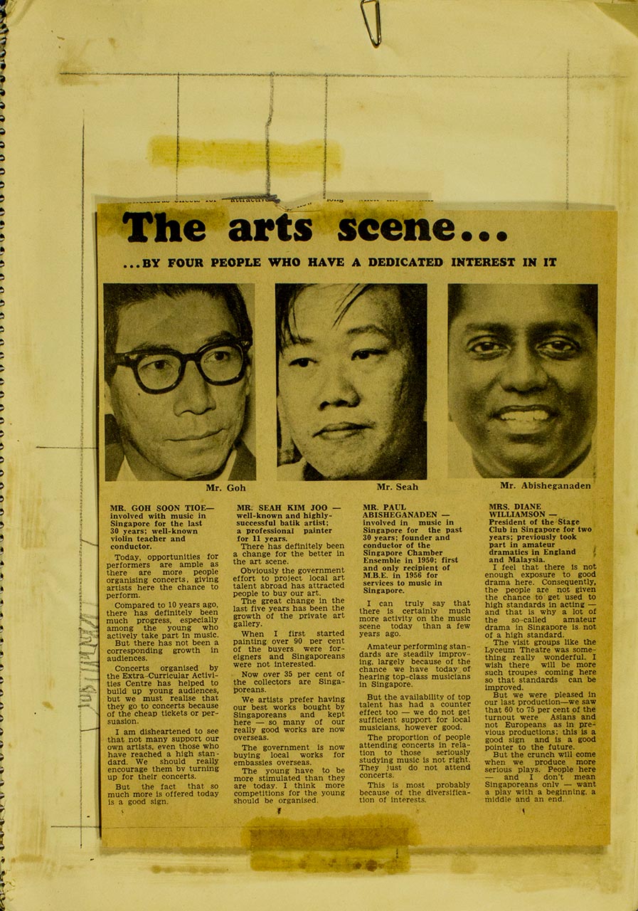 The Arts Scene…...By Four People Who Have a Dedicated Interest in it