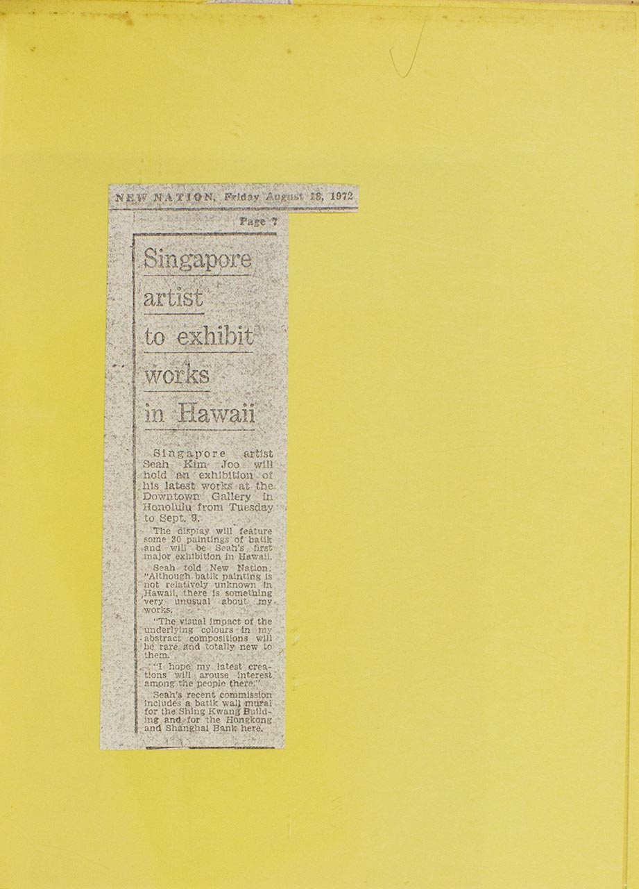 Singapore Artist to Exhibit Works in Hawaii