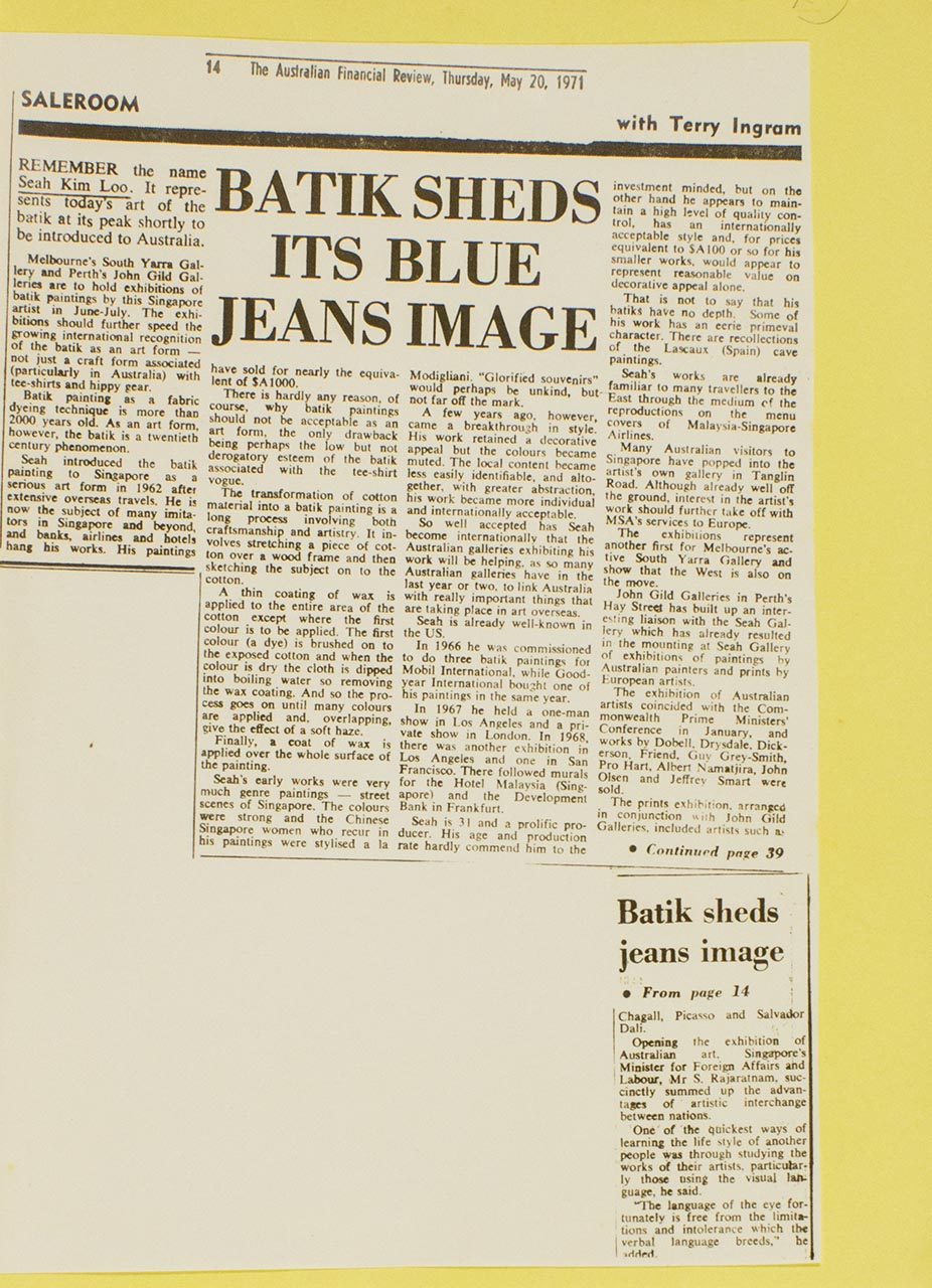 Batik Sheds Its Blue Jeans Image