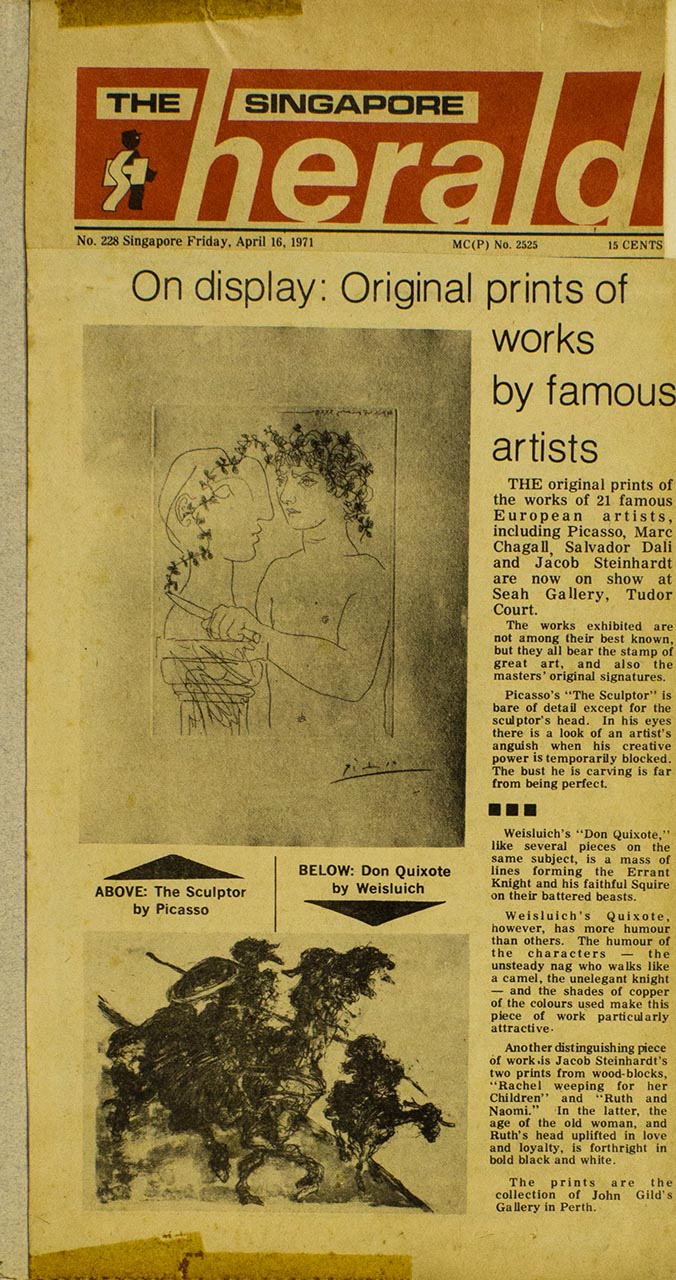 On Display: Original Prints of Works by Famous Artists