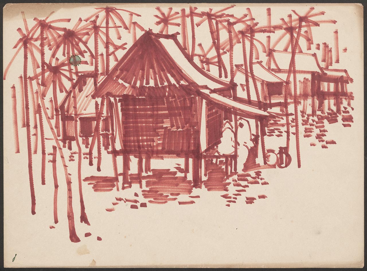 A sketch by Tay Bak Koi | National Gallery Singapore