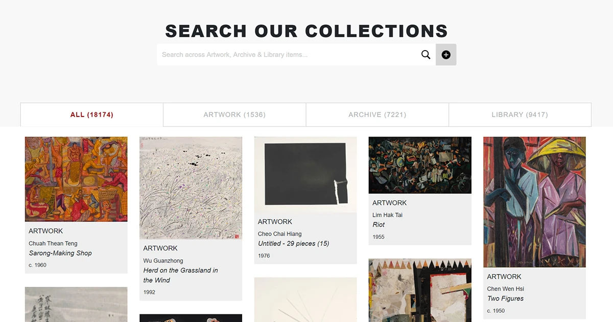 Search Our Collections | National Gallery Singapore | National Gallery ...