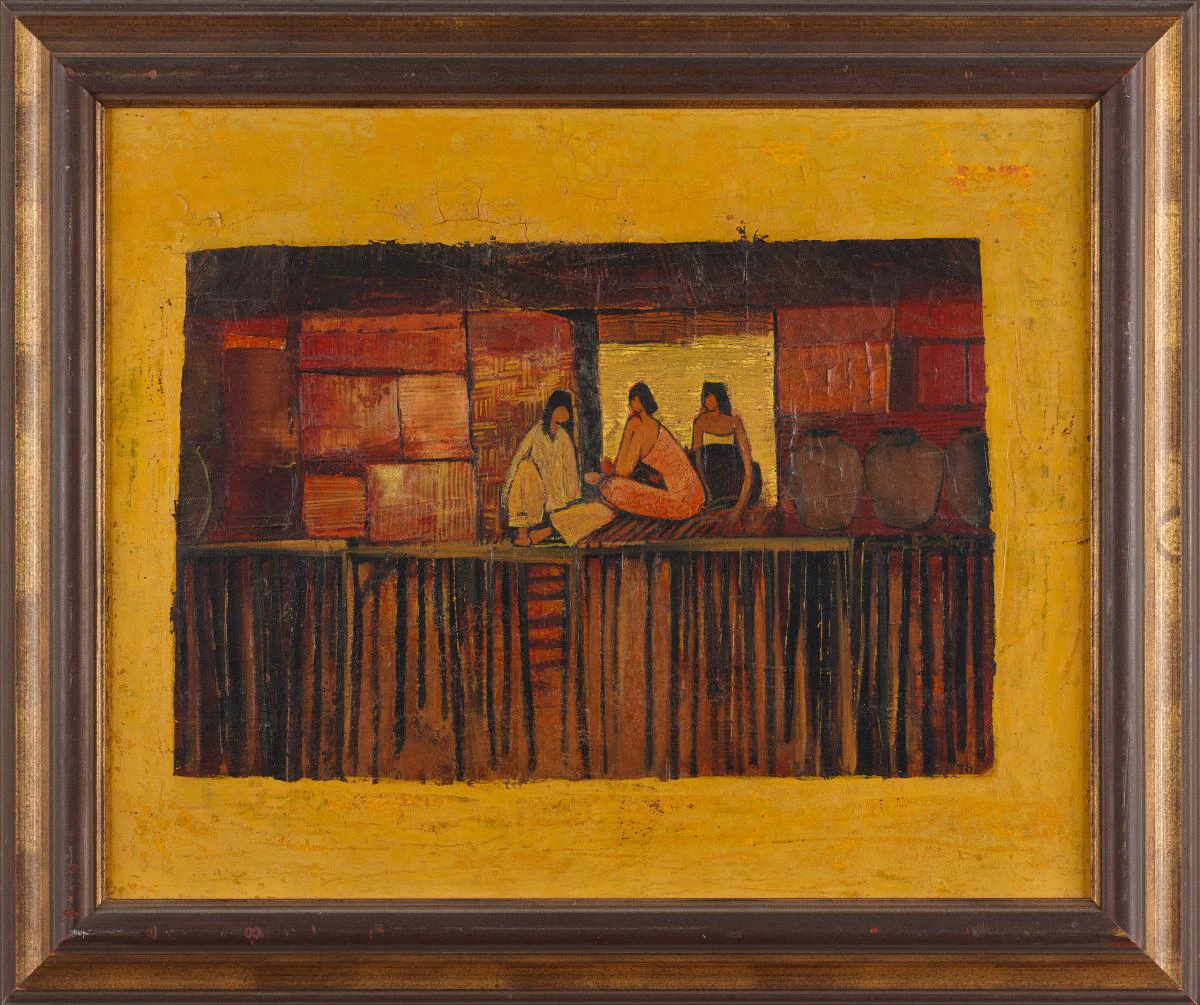 Figure 7. Tay Bak Koi, Resting at Kelong, c. 1960s, Oil on canvas