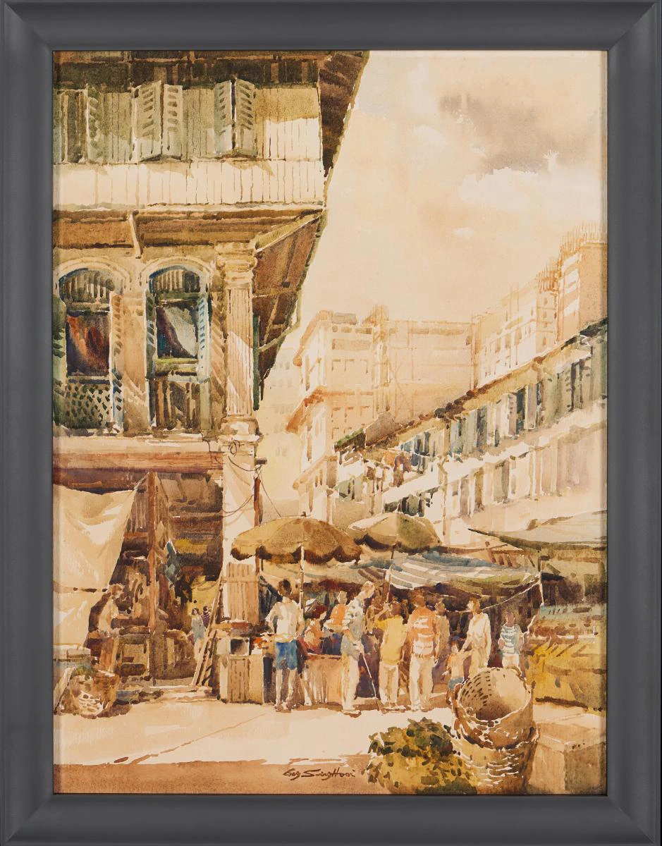 Figure 10. Gog Sing Hooi, Sago Lane, 1980, Watercolour on paper
