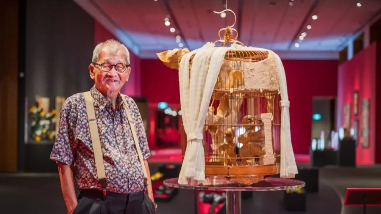 Uncover Teo Eng Seng's witty negotiations between the self and society at National Gallery Singapore's latest exhibition, Teo Eng Seng: We're Happy. Are You Happy?