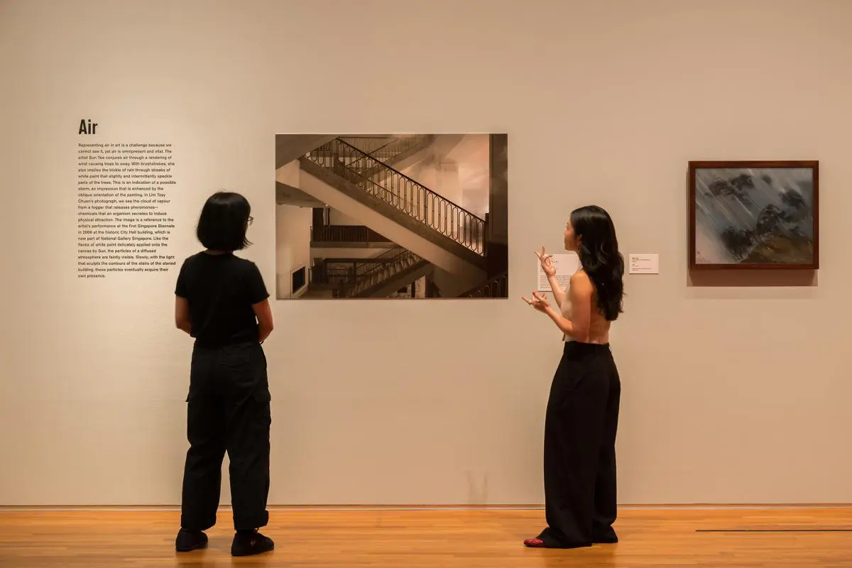Installation view of Figuring a Scene