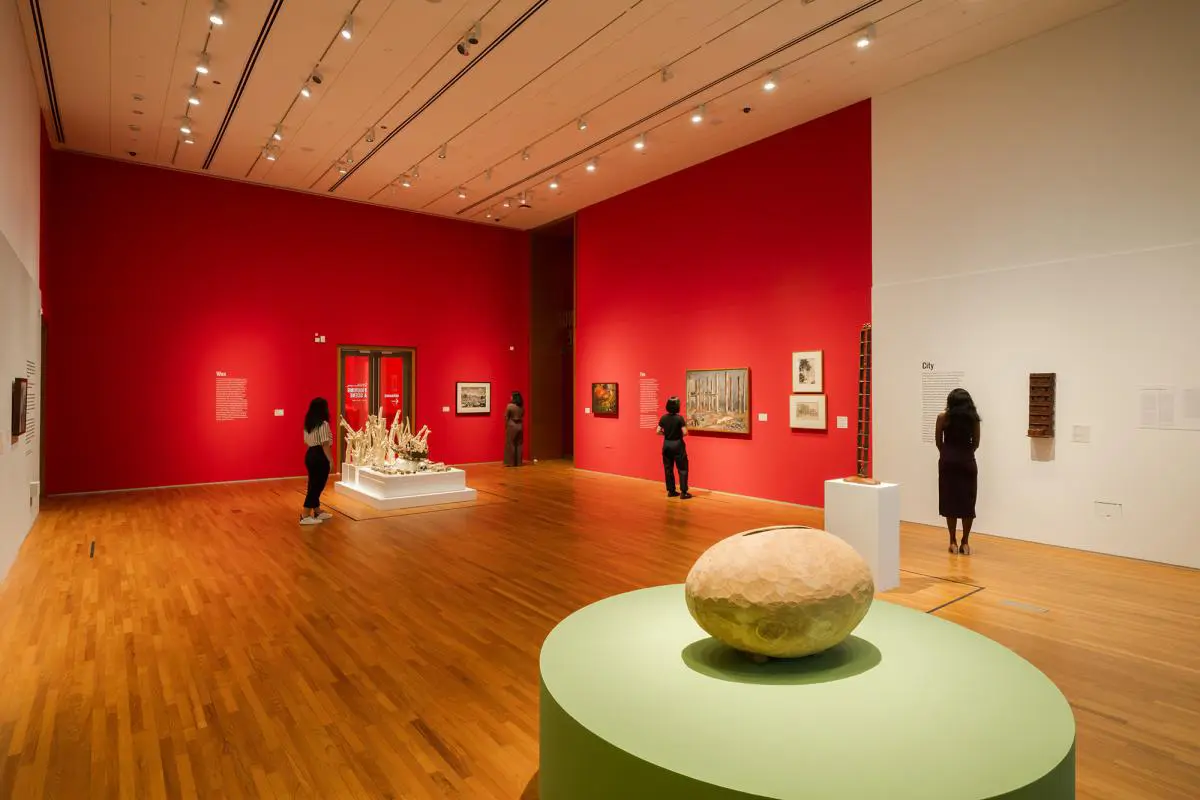 Installation view of Figuring a Scene