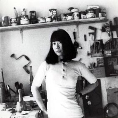 Kim Lim in her studio. c. late 1960s