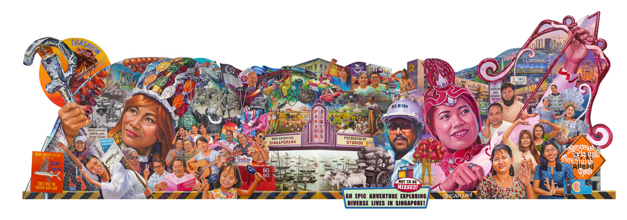 Rendering of SINGAPORAMA by Navin Rawanchaikul (Ravin Productions)