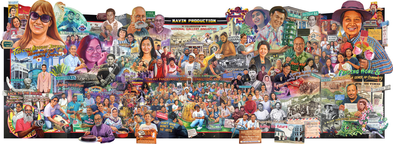 Rendering of SINGAPORAMA by Navin Rawanchaikul (Ravin Productions)