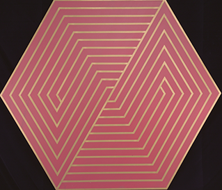 Untitled (Hexagonal - red/gold)
