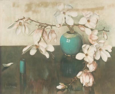 Frangipanis in Vase