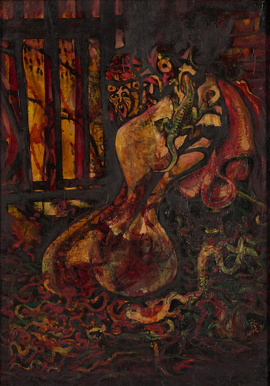 Woman, Snakes, Lizards and Ogre