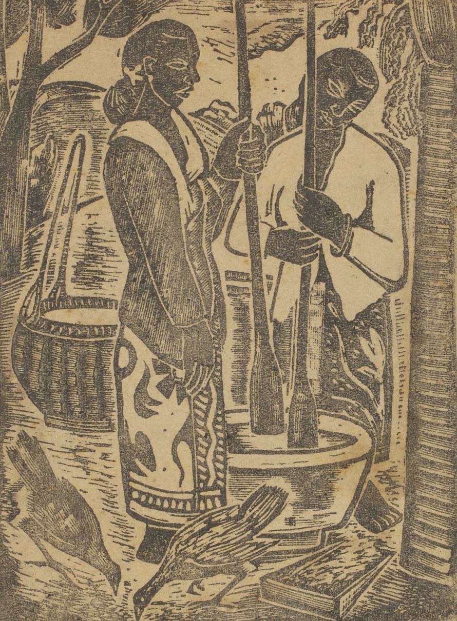 Untitled (Two Women Pounding Rice)