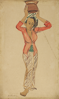 (Untitled) Woman Balancing Pot on her Head