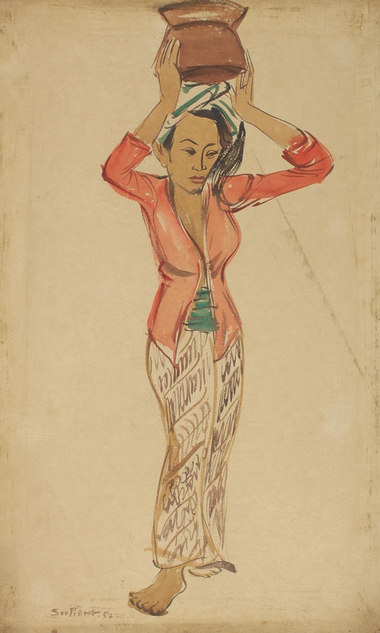 (Untitled) Woman Balancing Pot on her Head