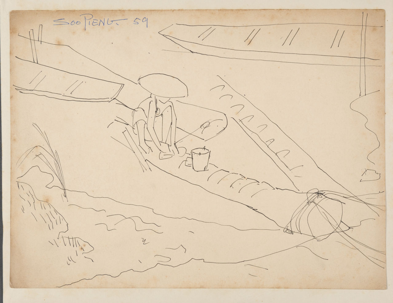 Untitled (Working on A Trunk)
