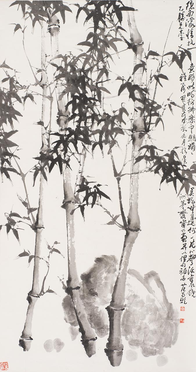 Bamboo and Rock