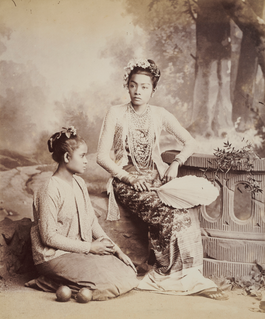 Burmese Lady and Servant