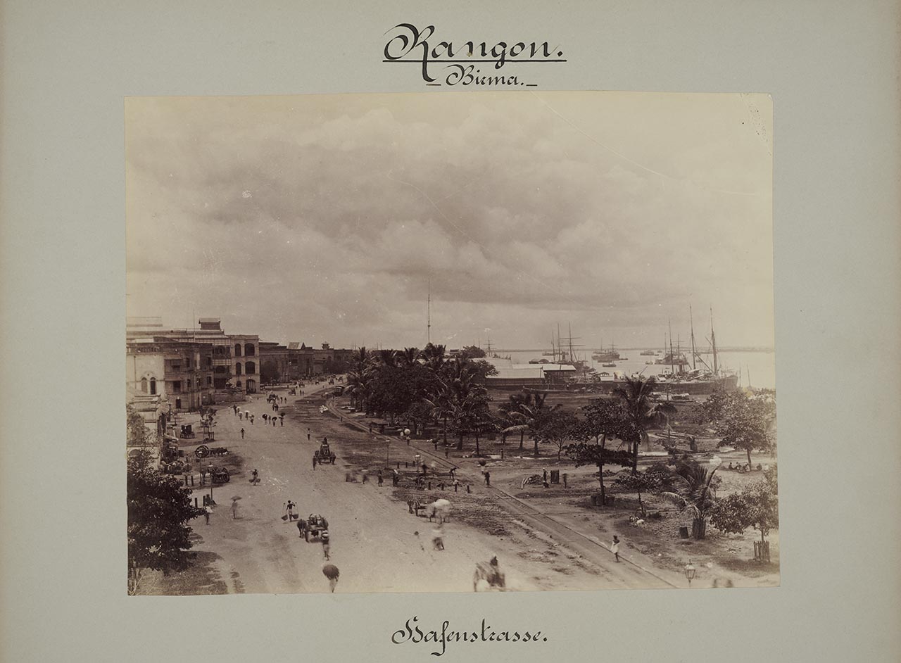 Strand Road and Rangoon Harbor