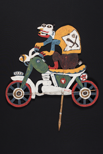Wayang Puppets - The Rider (Pengendara Motor)